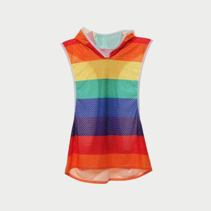 Rainbow Hooded Singlet