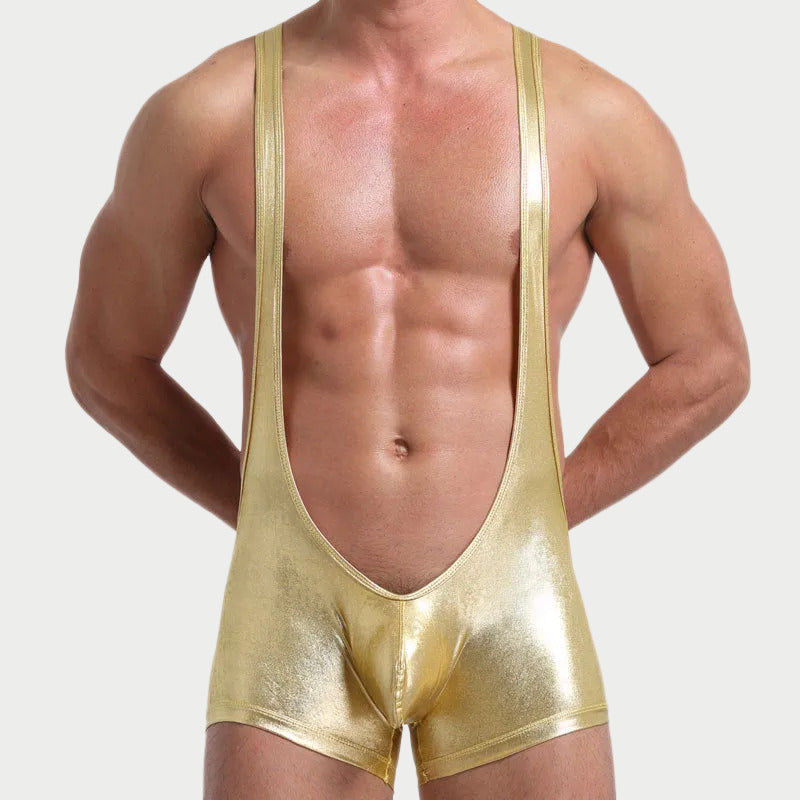 Metallic Glossy Wrestling Singlet