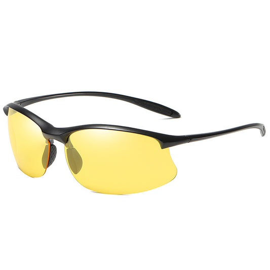 Semi Rimless Sports Polarised Sunglasses