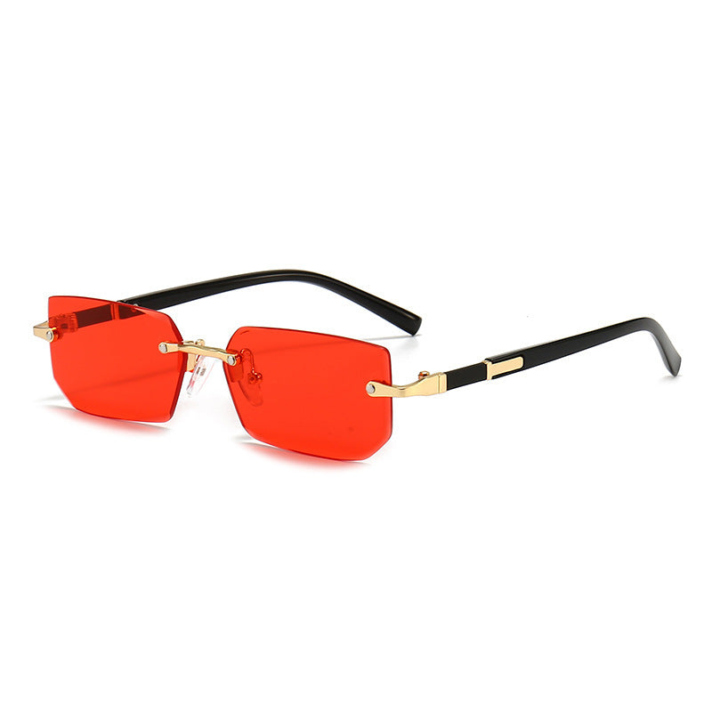 Squared Rimless Sunglasses