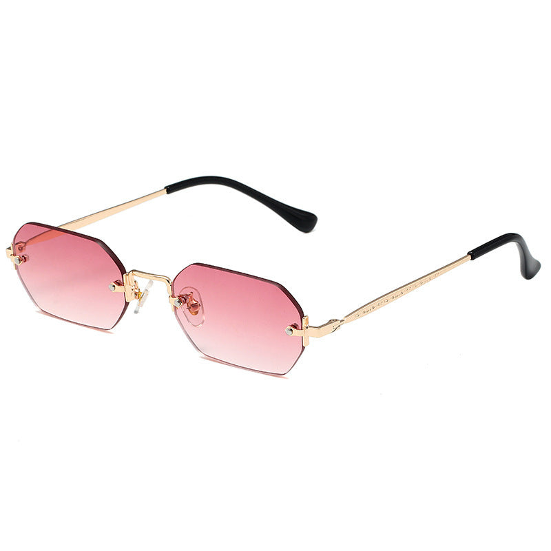 Retro Rimless Sunglasses