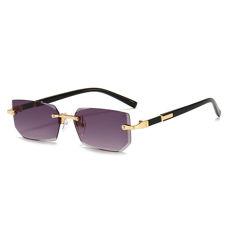 Squared Rimless Sunglasses