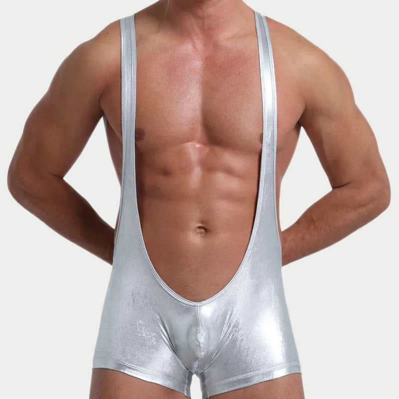 Metallic Glossy Wrestling Singlet