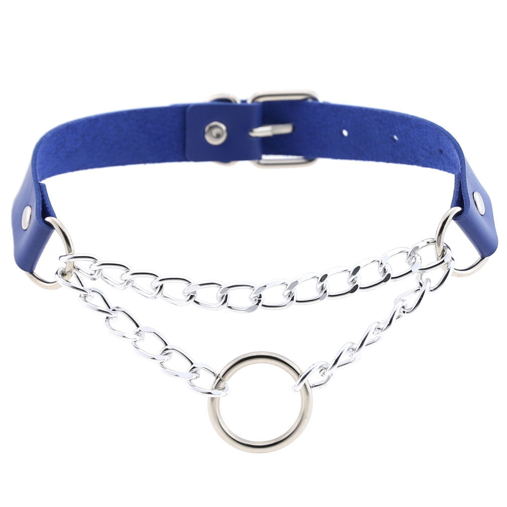 Chained Leather Collar / Choker