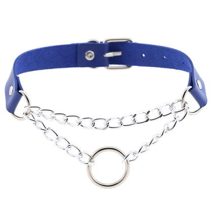 Chained Leather Collar / Choker