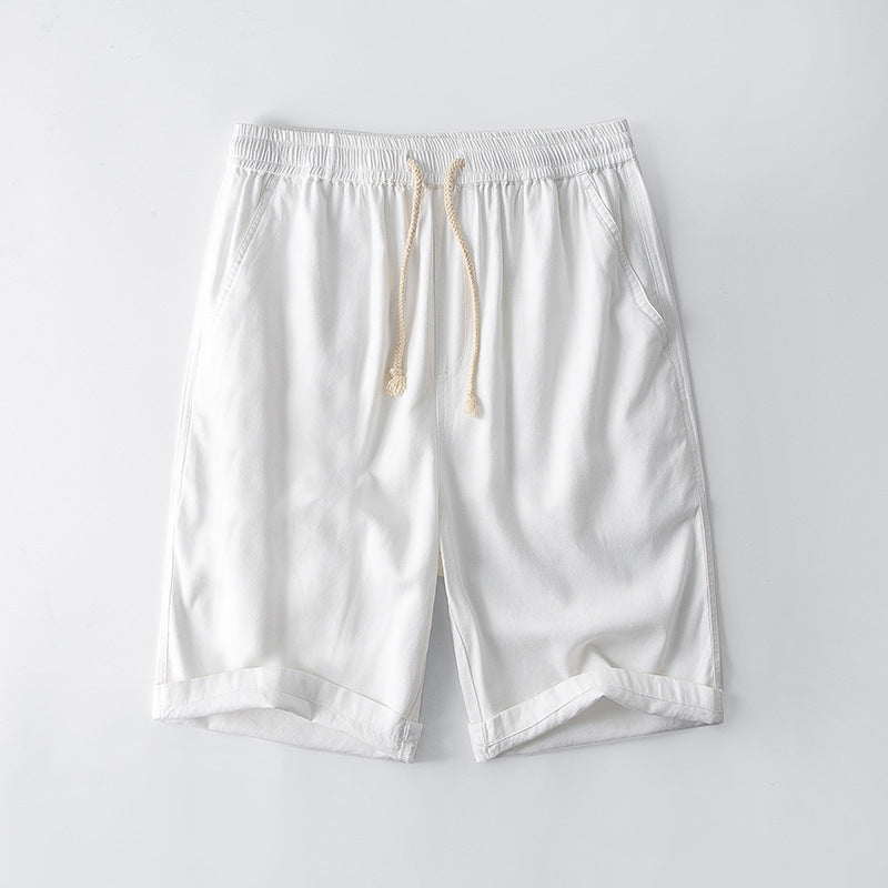 Rustic Breeze Linen Shorts