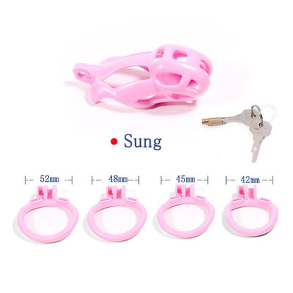 Breathable Mesh Chastity Cage With 4 Ring Sizes