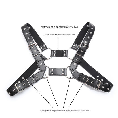 Buckle Strap Leather Chest Harness