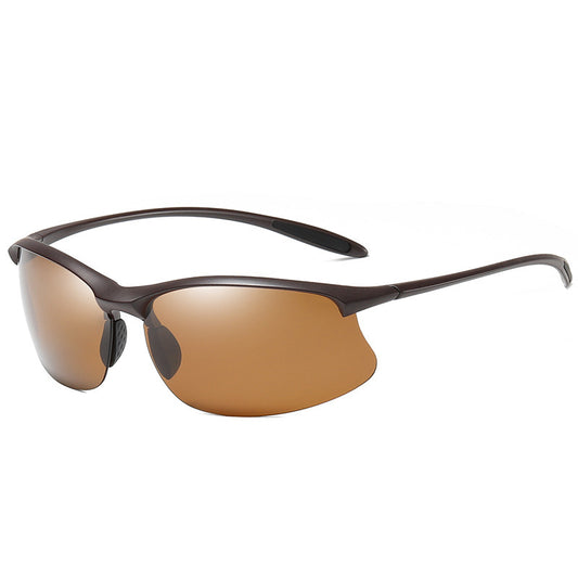 Semi Rimless Sports Polarised Sunglasses