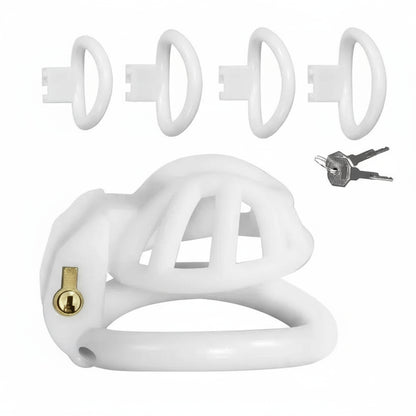 PushTech Chastity Cage With 4 Ring Sizes