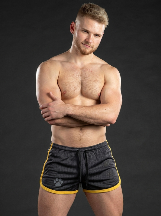 Paw Print Mesh Gym Shorts