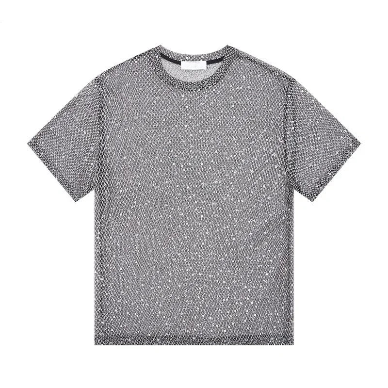 Sequin Mesh Tee